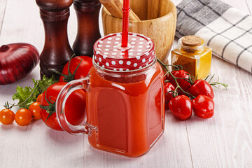 Poster - Fresh Tomato juice in the glass