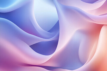 Wall Mural - elegant 3d abstract sleek wavy background ai generative technology