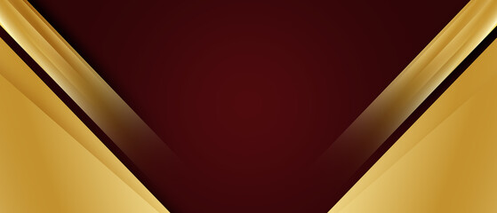Wall Mural - dark red and gold abstract luxury background