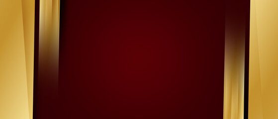 Wall Mural - dark red and gold abstract luxury background
