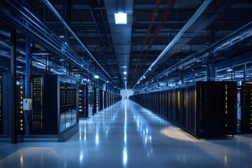 Poster - Server Room Maintaining High Tech Equipment in Data Center