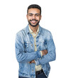 © kite_rin - Portrait of handsome smiling young man with folded arms isolated transparent PNG, Joyful cheerful casual businessman with crossed hands studio shot