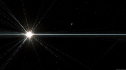Wall Mural - Starburst Light Rays in Space