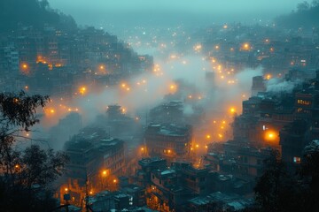 nature embraced by a blanket of mist