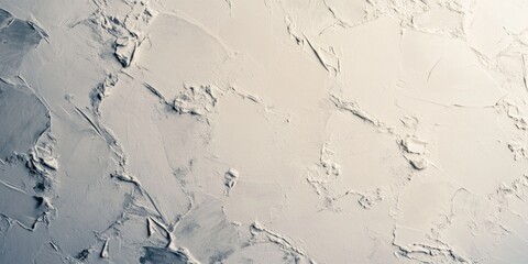 Wall Mural - The wall is covered in white paint, but it has a rough texture that gives it a unique appearance. The paint appears to be chipped and uneven, giving the wall a somewhat aged and weathered look