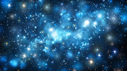 starry sky background, blue night sky full of stars, glowing stars in the dark space, starry backgro