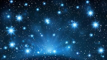 starry sky background, blue night sky full of stars, glowing stars in the dark space, starry backgro