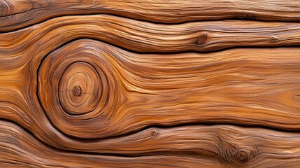 Close up of natural wood texture showing grain patterns and details in brown tones