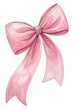 © DD - pink ribbon bow illustration