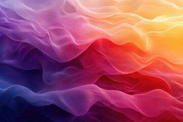 Poster - Abstract colorful waves flowing smoothly, creating a vibrant and dynamic visual texture.
