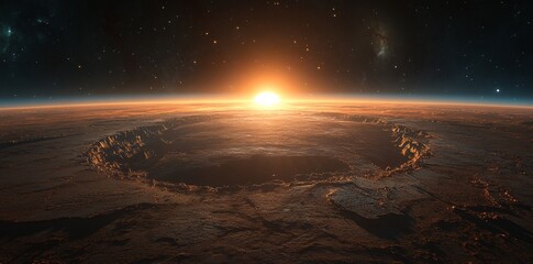 Wall Mural - a futuristic space exploration interface featuring holographic overlays, orbit simulations, and real