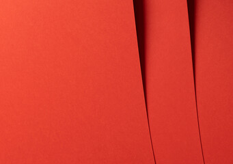 Poster - Fiesta red and orange paper background with vertical, sharp sheets and a smooth matte finish. Rich, saturated tones and a polished surface create a bold, vibrant, and elegant design with a modern and