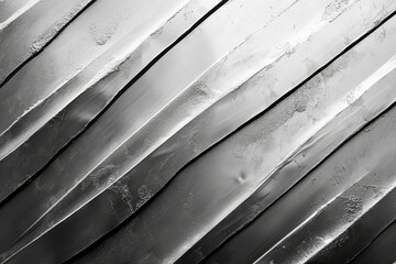 Aufkleber - Abstract grayscale image featuring diagonal, textured stripes with varying shades of gray.