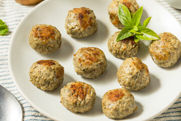 Wall Mural - Healthy Homemade Italian Chicken Meatballs