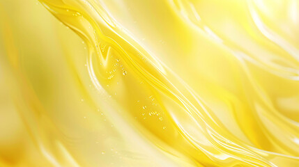 Aufkleber - Flowing golden liquid with bubbling and wavy texture formation