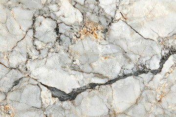 Aufkleber - Grey and white marble texture with cracks and veins, showing natural stone pattern.