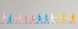 © lime - Human-Centered Communication: Silhouettes and Colors in Company Culture, 企業文化の中でコミュニケーションを重視する人間中心のシルエットと色彩デザイン.Generative AI