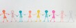 © lime - Human-Centered Communication: Silhouettes and Colors in Company Culture, 企業文化の中でコミュニケーションを重視する人間中心のシルエットと色彩デザイン.Generative AI