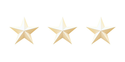 Wall Mural - a golden five-pointed star on a transparent background