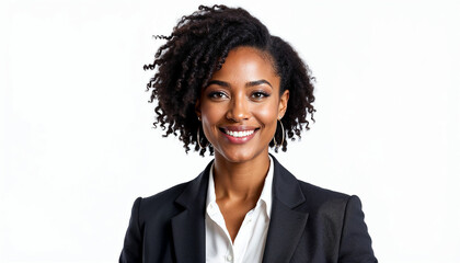 Wall Mural - Confident African American woman politician in a tailored suit, exuding leadership.