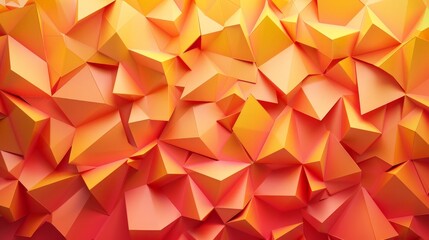 Wall Mural - abstract orange and yellow geometric wallpaper
