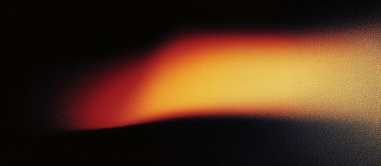 Abstract background grainy gradient red orange glowing shape black backdrop banner poster header design noise texture copy space