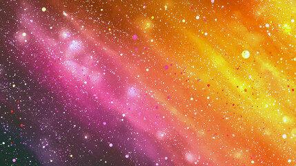 Wall Mural - Cosmic Canvas: A Vibrant Universe of Stars and Nebulae