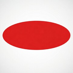 Wall Mural - Oval red icon