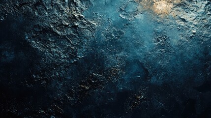 Wall Mural - dark textured background with rough surface and subtle light highlights, ideal for abstract designs 