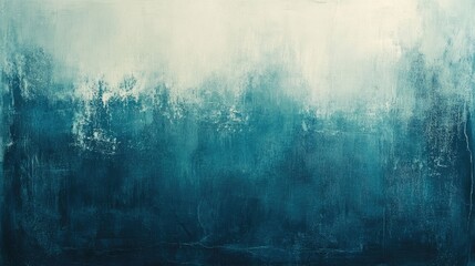 Wall Mural - Abstract textured background in shades of blue and teal with soft gradient and copy space for text placement.