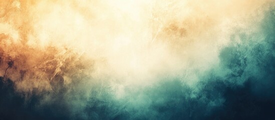 Wall Mural - abstract colorful cloud texture with gradient hues of orange, blue, and white, featuring ample copy 