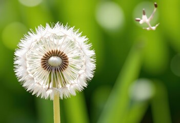 Poster - dandelion on green