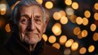 © AIArtistry - Senior man with expressive features reflecting wisdom and experience, illuminated by warm bokeh lights in an artistic portrait setting