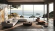 © isend - Coastal Living Room with Panoramic Ocean View