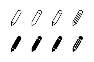 Poster - pencil icon vector isolated on white background. pencil vector icon