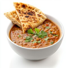 Wall Mural - hearty spiced lentil soup served 