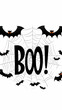 © Siasart Stock - Spooky Halloween Bats and Spiderweb