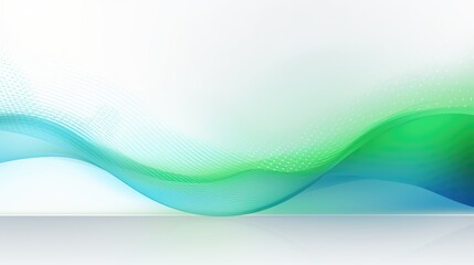 Wall Mural - abstract wave design in blue and green tones, ideal for backgrounds or digital graphics.