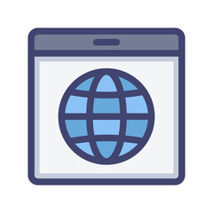 website world filled style