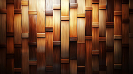 Poster - Abstract wood texture pattern with light brown dark brown colors for background use