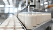 © wiparat - Milk factory. Robotic factory line for processing