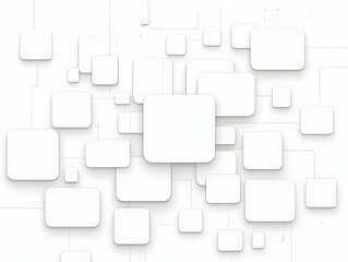 abstract white square background 3d illustration