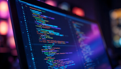 Innovative software engineering: dynamic programming and application development visualized on a modern computer monitor