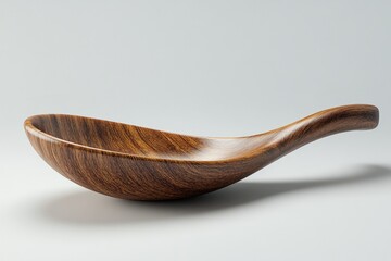 Elegant Wooden Spoon Bowl Design Crafted From Dark Wood