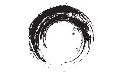 Wall Mural - round brush strokes vector. painted rounds collection. grunge text boxes or textured backgrounds