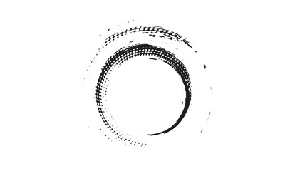 Wall Mural - round brush strokes vector. painted rounds collection. grunge text boxes or textured backgrounds