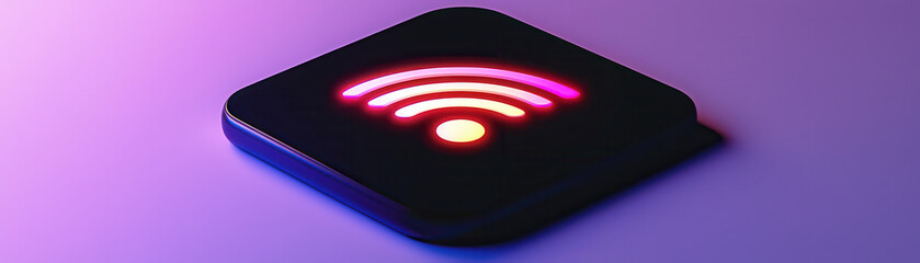 Wall Mural - vibrant depiction of glowing secure connection icon with modern design
