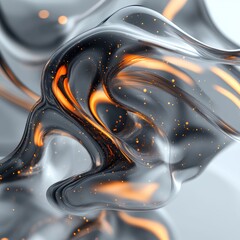 Wall Mural - Blurry image of a glowing, swirling mass of light and fire