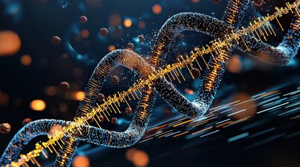 Aufkleber - Analyzing hmpv virus genetic sequencing standards through digital holography in scientific research environments