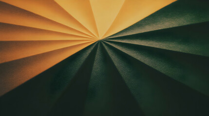 Wall Mural - Abstract Background with Orange and Dark Green Radial Lines Creates a Visual Contrast Effect Smoothly.